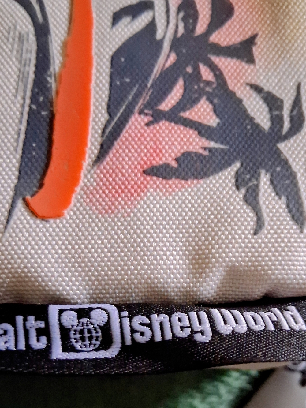Just Along for the Ride Monorail Graphic Crossbody Bag - White & Orange - Picture 8 of 13